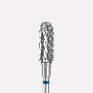 (Qarmi International) Carbide Nail Drill Bit Rounded Cylinder Blue