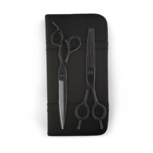 (Qarmi International) VG10 Sword Shear Thinner Combo - Matte Black